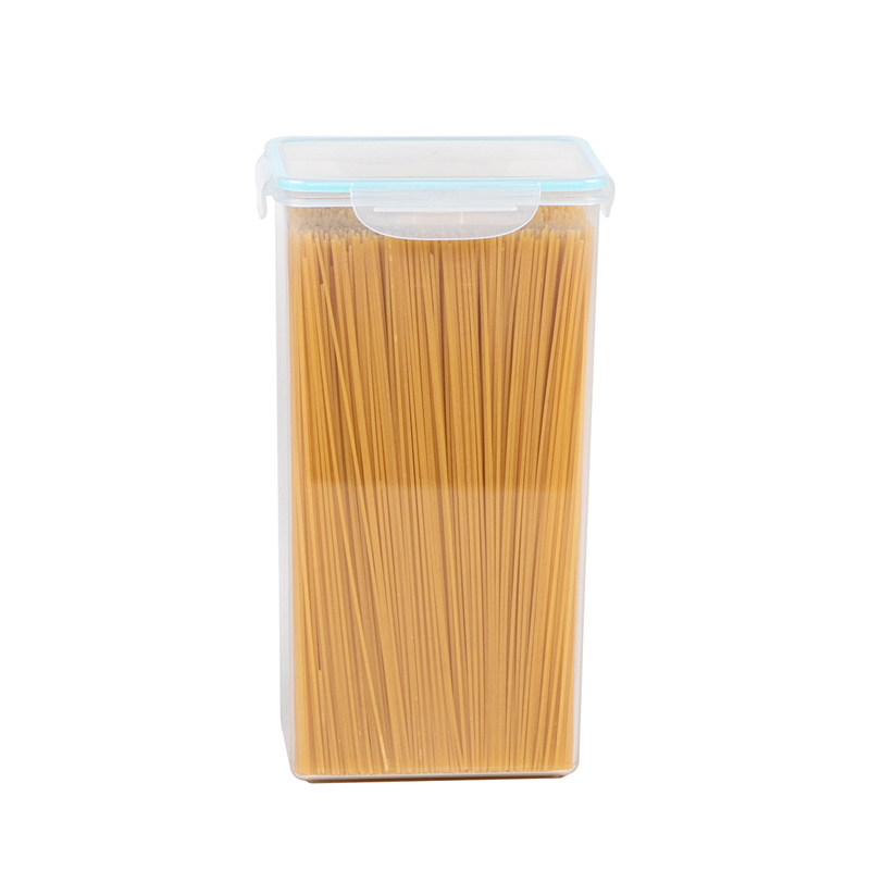 Recipiente de plástico transparente para almacenamiento de alimentos 2.6L con tapa hermética